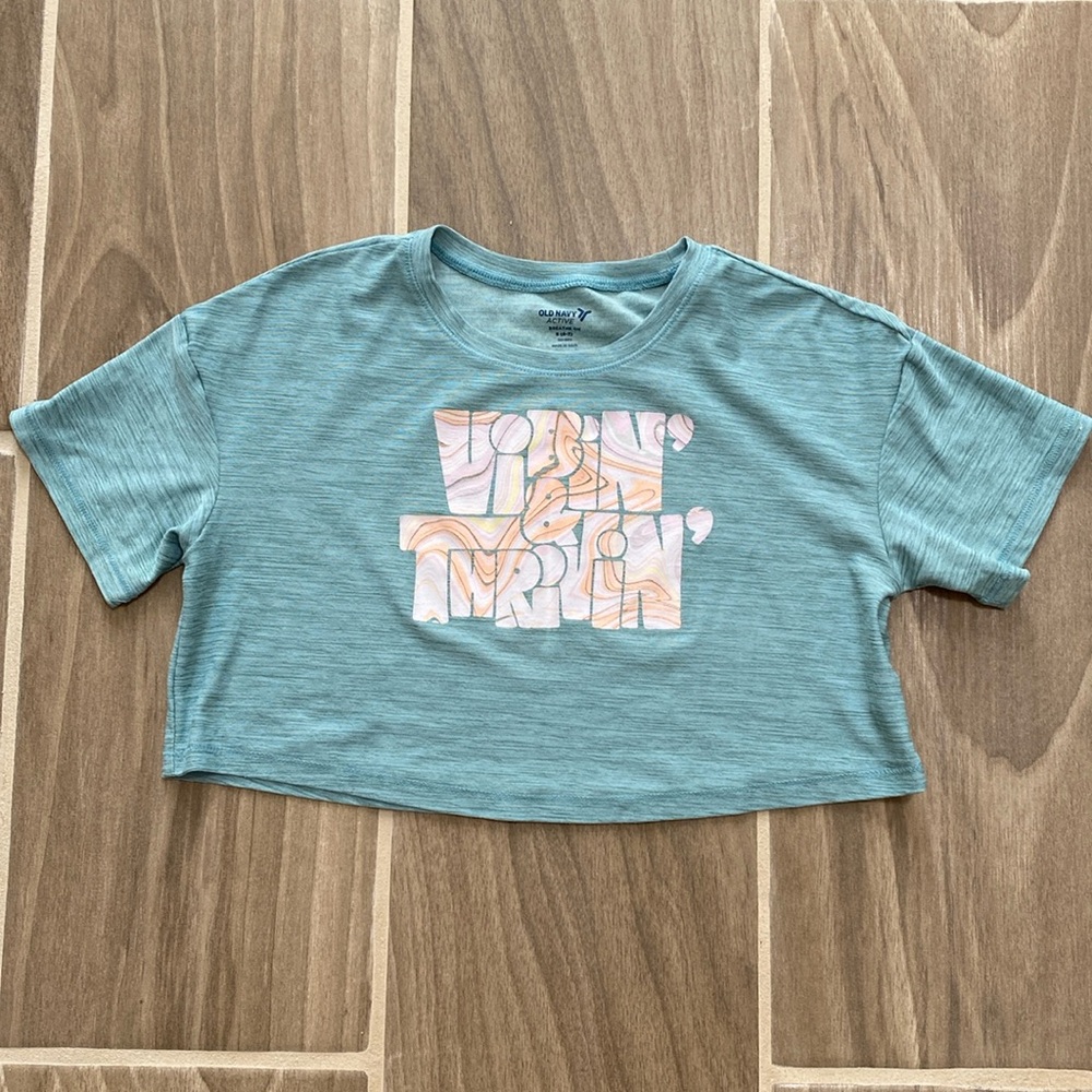 Old Navy Active Girls Cropped Shirt - Size S(6/7)